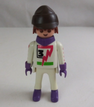 1992 Geobra Playmobile Winter Olympic Ski Racer 2.75&quot; Toy Figure - £7.74 GBP