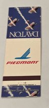 Matchbook Cover Piedmont Airlines Dayton Nationwide Reservations - £4.07 GBP