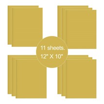 11 Sheets Glod HTV Iron On Heat Transfer Vinyl for T-Shirts Cricut Silho... - £10.04 GBP