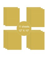 11 Sheets Glod HTV Iron On Heat Transfer Vinyl for T-Shirts Cricut Silho... - £10.06 GBP