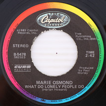 Marie Osmond – Meet Me In Montana - 1985 45 rpm 7&quot; Single Vinyl Record B-5478 - £5.80 GBP