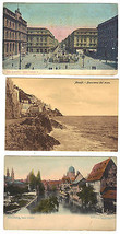 3 OLD POSTCARDS: AMALFI &amp; NAPLES ITALY AND NURNBERG GERMANY - UNSTAMPED  - $20.57