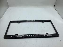 1997 Chevrolet Corvette License Plate Frame Metal Black Chevy Club - £13.57 GBP