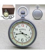 Vintage INGERSOLL Pocket Watch Real Silver Plated Men Big Size 50 MM on ... - $59.99