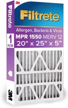 Filtrete High Performance Air Filter, 1550 Mpr, 20 In X 25 In X 5 In - $43.99