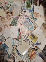 100 Random World Stamps Off Paper - $1.50