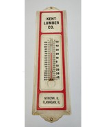 Kent Lumber Co. 13&quot; Metal Advertising Thermometer Minonk/Flanagan IL His... - $121.72 CAD