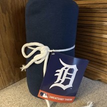 MLB Sweatshirt Throw Blanket Detroit Tigers 54 x 84 New With Tags - £17.46 GBP