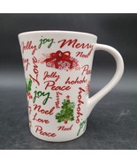 Starbucks Coffee Mug Holiday 2007 Joy Jolly Peace Love Noel Merry Ho Ho ... - $188.30 MXN