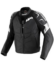 Spidi TRK Evo Leather Sport Motorcycle / Motorbike Jacket - Black - £223.53 GBP