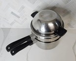 Lustre Craft Stainless Steel 3 Qt Saucepan Pot W/ Steamer &amp; Dome Lid 3pc... - $34.60