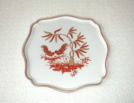 Richard Ginori Italy SIENA RUST Rooster 8&quot; Square Tray - £35.60 GBP
