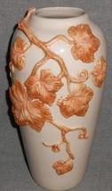 Fitz& Floyd TALL VASE w/applied Branches and Leaves - $39.59