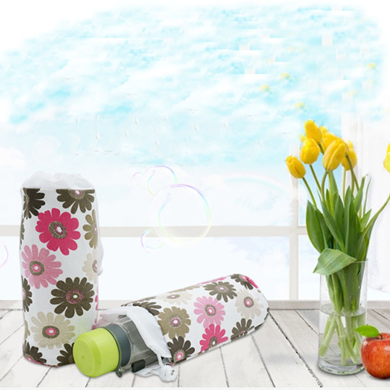 Canvas Heat Insulation Thermos Bottle Sleeve Heat Perservation Milk Bottle Bag