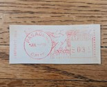 US Mail Post Meter Stamp Pasadena California 1979 Cutout USPS - $3.79