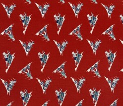 Blue Hill Sara Morgan Fabric Toy Box 2 yds Red Wagon Scooter Bike Kids 7994 - $831.78 MXN