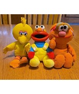 Seasame Street plush lot big bird elmo Zoe tyco 1996 1997 Applause - $14.00