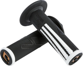 ODI Emig Pro V2 Lock On Locking Grips Black/White For Most 2 &amp; 4 Stroke Bikes - £23.86 GBP