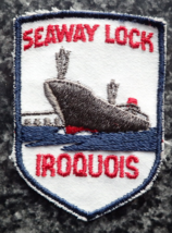 Vintage Seaway Lock Iroquois Patch - St. Lawrence Seaway Ontario Canada - $36.95