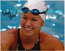 Elizabeth Beisel Autographed 8x10 Rp Photo Olympics Swimming Competitor 2012 - £12.22 GBP