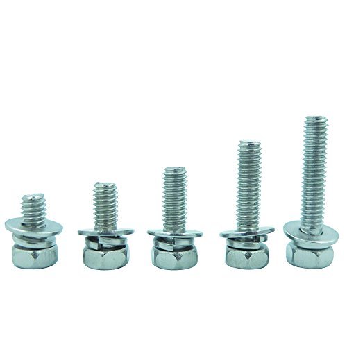 Bluemoona 50 Pcs - M4 Metric Thread 304 Stainless Steel Phillips Cross Head Comb
