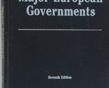 Major European governments (The Dorsey series in political science) Drag... - $2.93