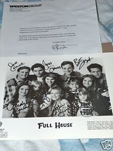 Full House Cast Autographed 8 X10 Rp Studio Promo Photo W Letter - £11.31 GBP