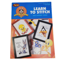 Looney Tunes Learn To Stitch Cross Stitch Leaflet #2972 Leisure Arts 1997 - £6.25 GBP