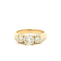 Aamiaa 1.66 Carat Natural Diamond Three-Stone Ring Size 6.5 - $2,356.07 CAD