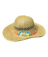 Walt Disney World Garden Grill Paper Band Epcot Mickey Straw Hat Adult O... - $9.89