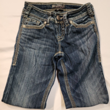 Womens Silver Suki 17&quot; Surplus Denim Jeans 25 x 31 - £19.32 GBP