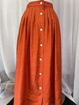 Jaeger Vintage Women&#39;s Skirt Orange Size 12 - £31.01 GBP