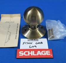 SCHLAGE - F170N ORB - Antique Brass - Orbit - Non-Turning One Sided Dumm... - $10.95