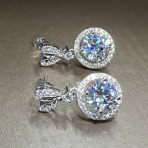 Exquisite Women&#39;s Heart-Shaped Big Zircon Earrings Stud Earrings - £7.97 GBP