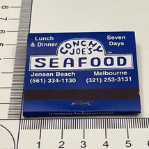 Vintage Matchbook  Conchy Joe’s Seafood restaurant Jensen Beach-Melbourne FL gmg - £9.66 GBP