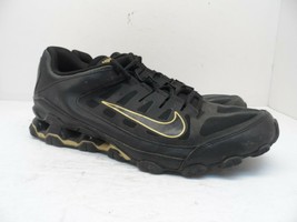 Nike Men&#39;s Reax 8 TR Mesh Training Athletic Shoe Black Metallic Gold Siz... - $46.30