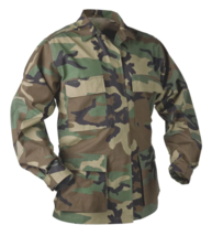 US Military Issue Army Woodland Camo Combat BDU Coat, Type I (Small X-Sh... - £22.38 GBP