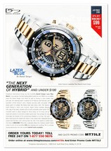 Print Ad Daniel Steiger Lazer Blue Watch 2017 Magazine Advertisement - $9.70