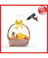 Wide Use 20pcs Clear Cellophane Shrink Bags for Holiday Baskets &amp; Gift B... - €19,17 EUR