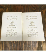Vintage the mass on the day of marriage booklets 1972 St. John Fisher ch... - $19.75