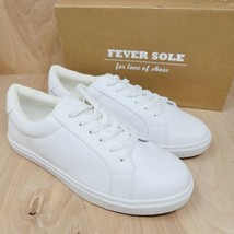 Feversole Women&#39;s Sneakers Sz 10 M Fashion Shoes White Low Top Lace Up C... - $27.87