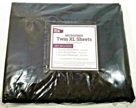 Ocm Microfiber Twin Xl Sheets (1 Fitted, 1 Flat, 1 Pillowcase) 100% Polyester - £13.68 GBP