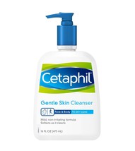 Cetaphil Gentle Cleanser for All Skin Types- (pack of 2- 16oz) - £40.66 GBP