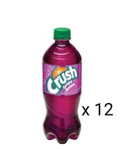 12 Bottles of CRUSH GRAPE POP Soft Drink 591 ml each  Free Shipping - £45.53 GBP