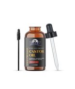 Organic Castor Oil(2oz) for Eyelashes, Eyebrows, Silky Hair, and Nourished Skin- - £6.93 GBP