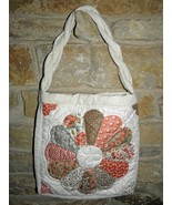 Handmade Faux Dresden Plate Beige Tote  - $10.00