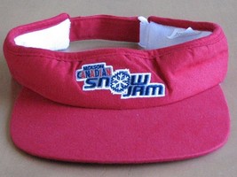 Molson Canadian Visor, Snow Jam Golf Hat, Red Adjustable, Summer Cap Embroidered - £8.60 GBP