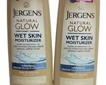 2X Jergens Natural Glow Firming Wet Skin Moisturizer Fair to Medium 7.5 ... - £14.84 GBP