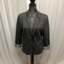 Jules and Leopold Blazer Womens Size XL Gray Lined Single Button Jacket ... - $19.59