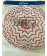 Set Of 3: Paper Lanterns 12”, 16”, 18” Red &amp; White Pattern And Solid - £27.35 GBP